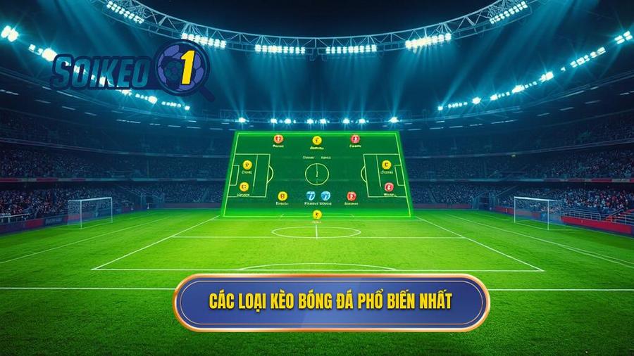 2. Các loại kèo bóng đá phổ biến nhất