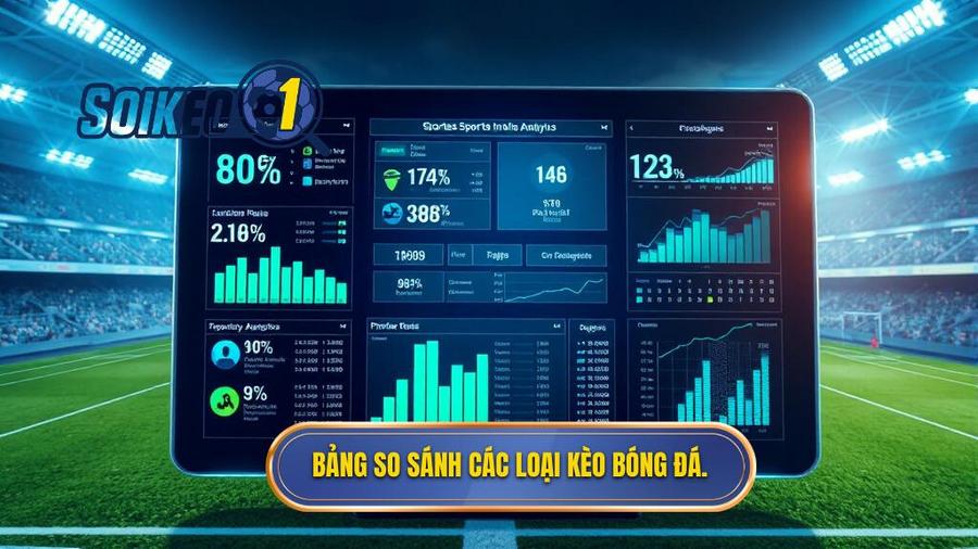 Bảng so sánh đặc điểm các loại kèo bóng đá trực tuyến